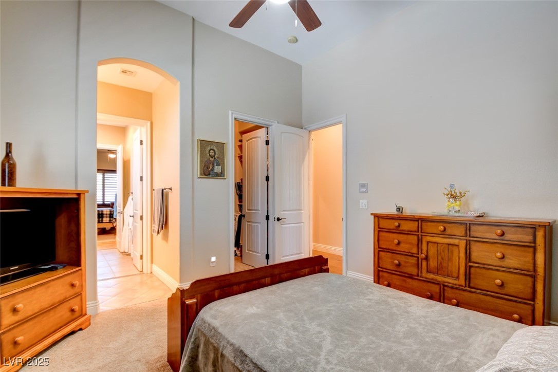 8465 West Picket Ridge Court Las Vegas, NV 89143 - Photo 30 of 51 Bedroom Custom built in closet and ensuite, Jack and Jill bathroom