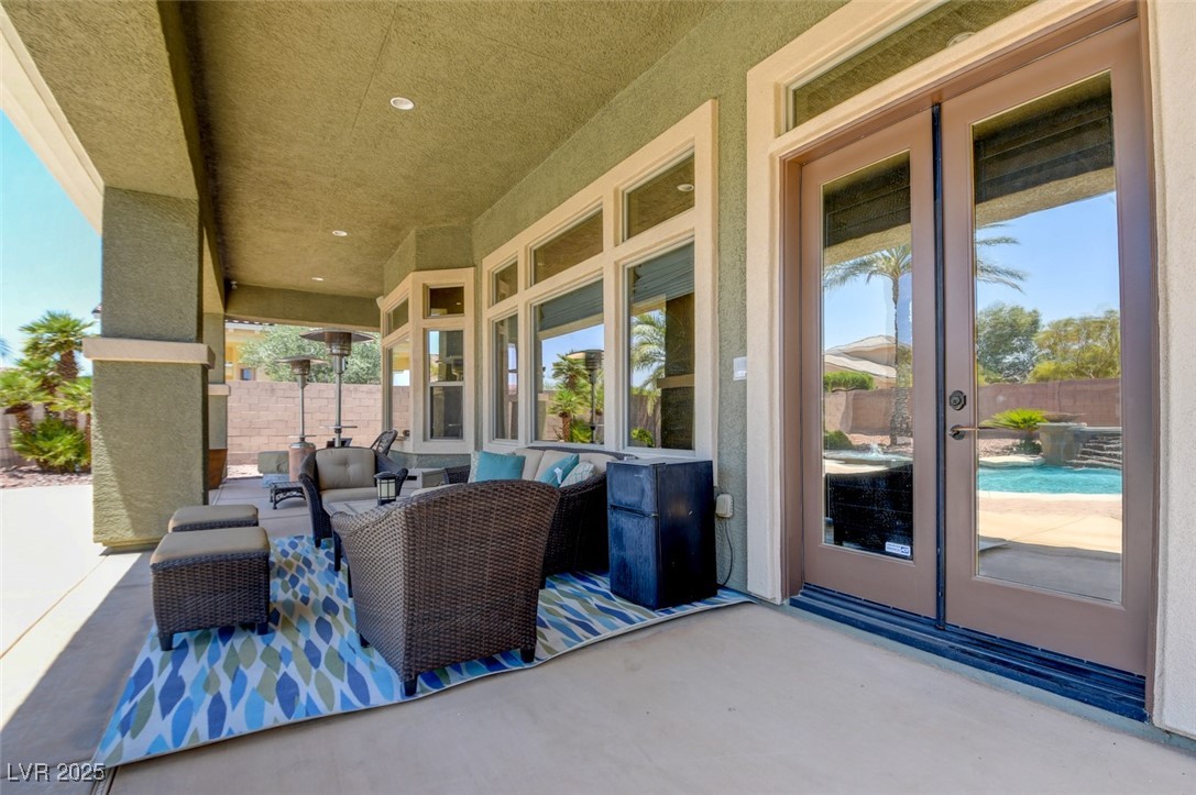 8465 West Picket Ridge Court Las Vegas, NV 89143 - Photo 43 of 51 Extended patio with plenty of room to relax and entertain