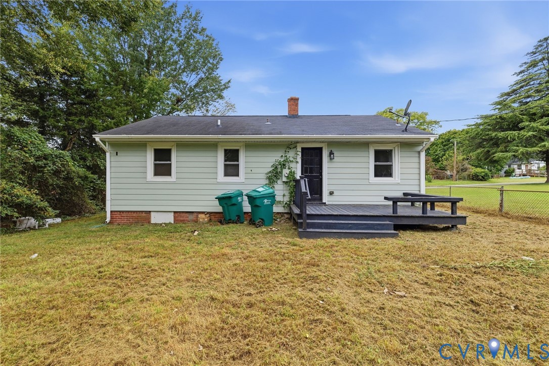5901 Bonneau Road Richmond, VA 23227 - Photo 21 of 21 Light green horizontal siding exterior with a dark