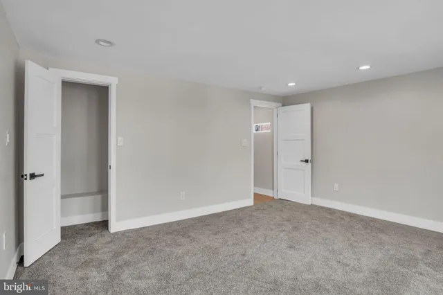 a view of an empty room