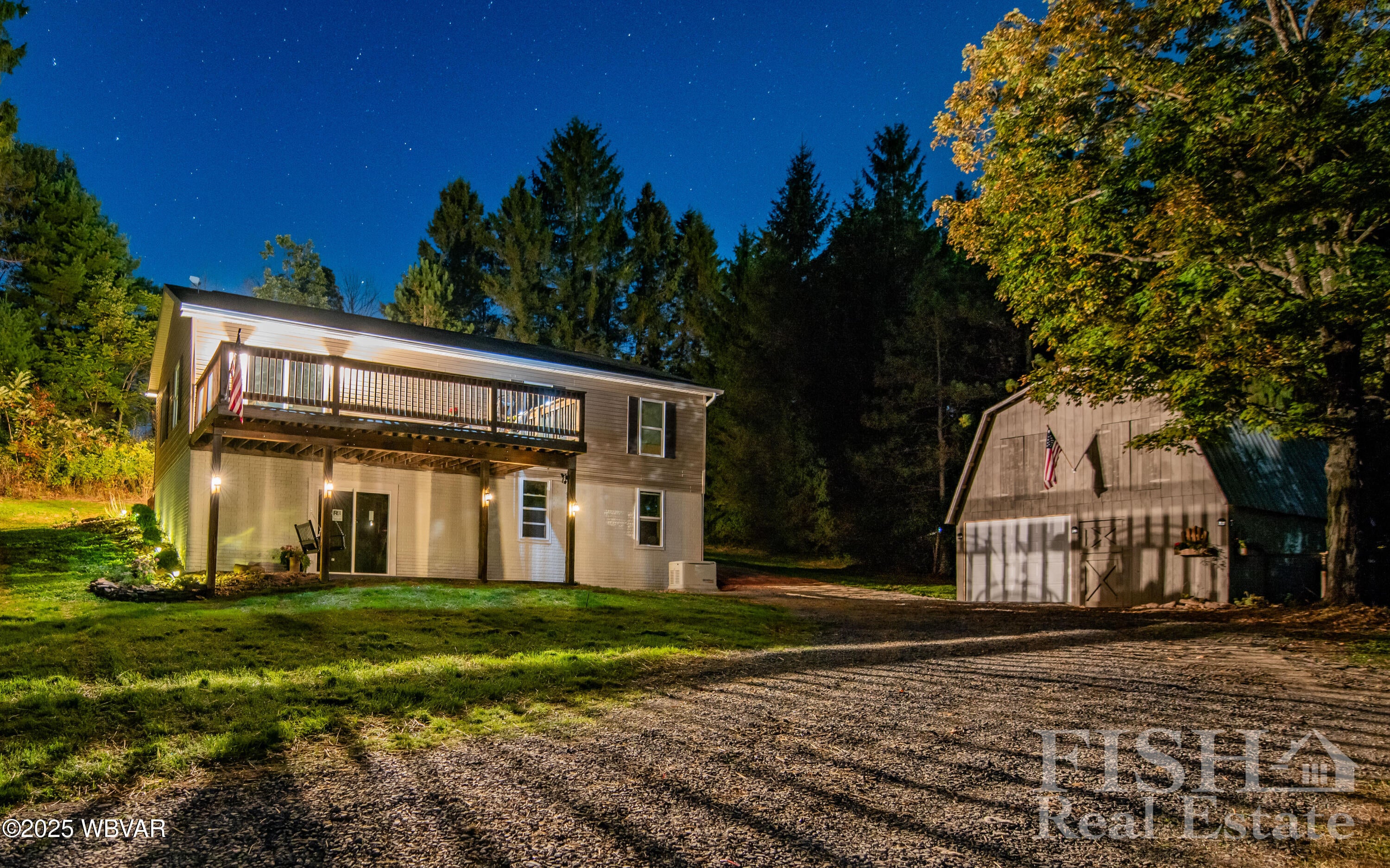 207 Baker Road Trout Run, PA 17771 - Photo 6 of 56 Property at Night.
