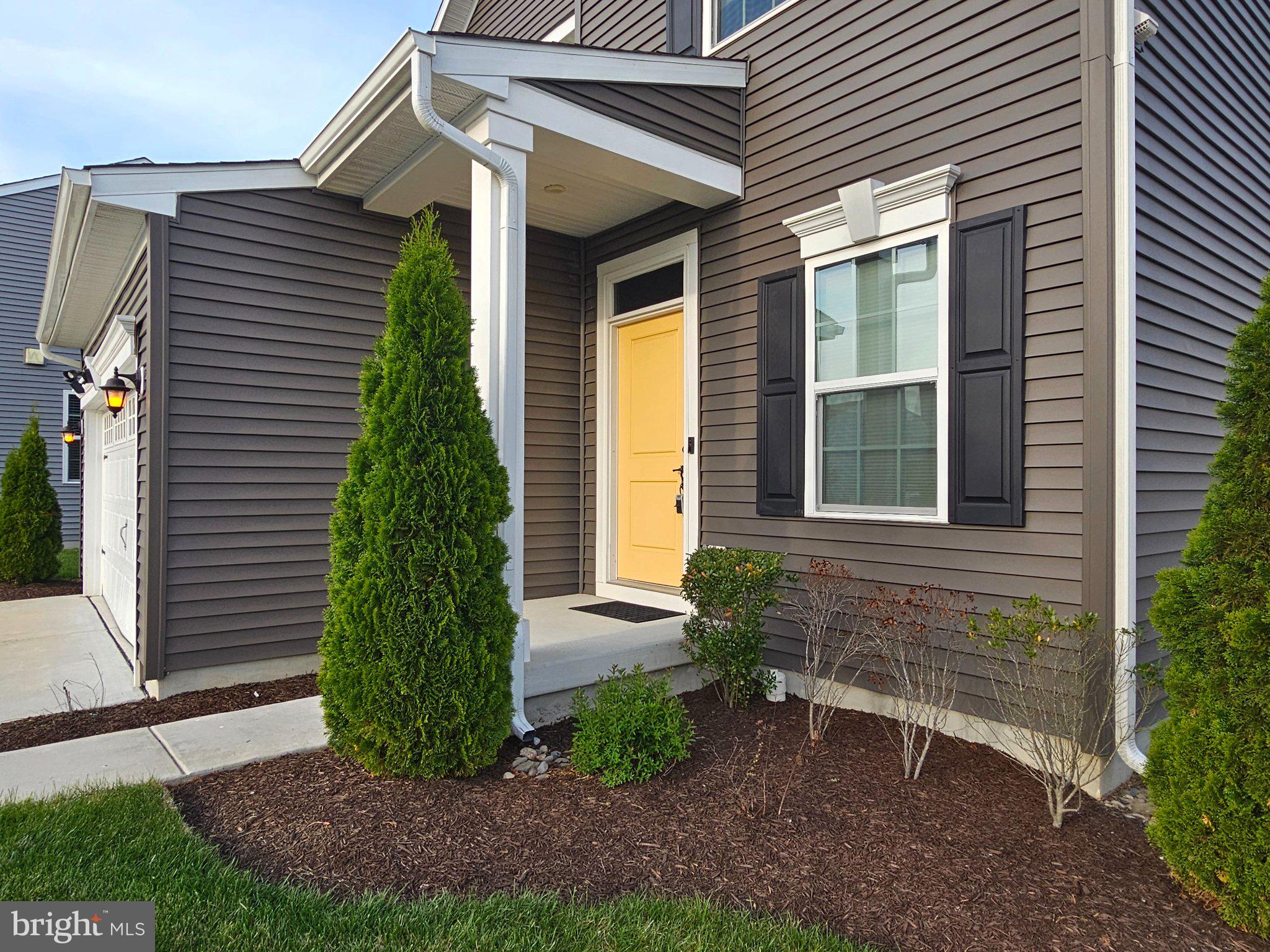 9367 Mulligan Way Delmar, MD 21875 - Photo 33 of 38 Charming entryway with vibrant greenery.
