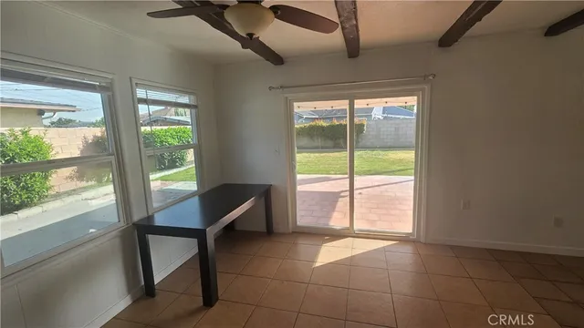 a room with natural light and window