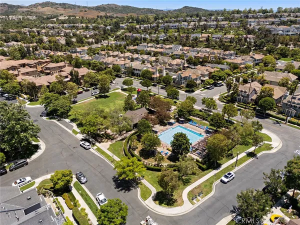 an aerial view of a city