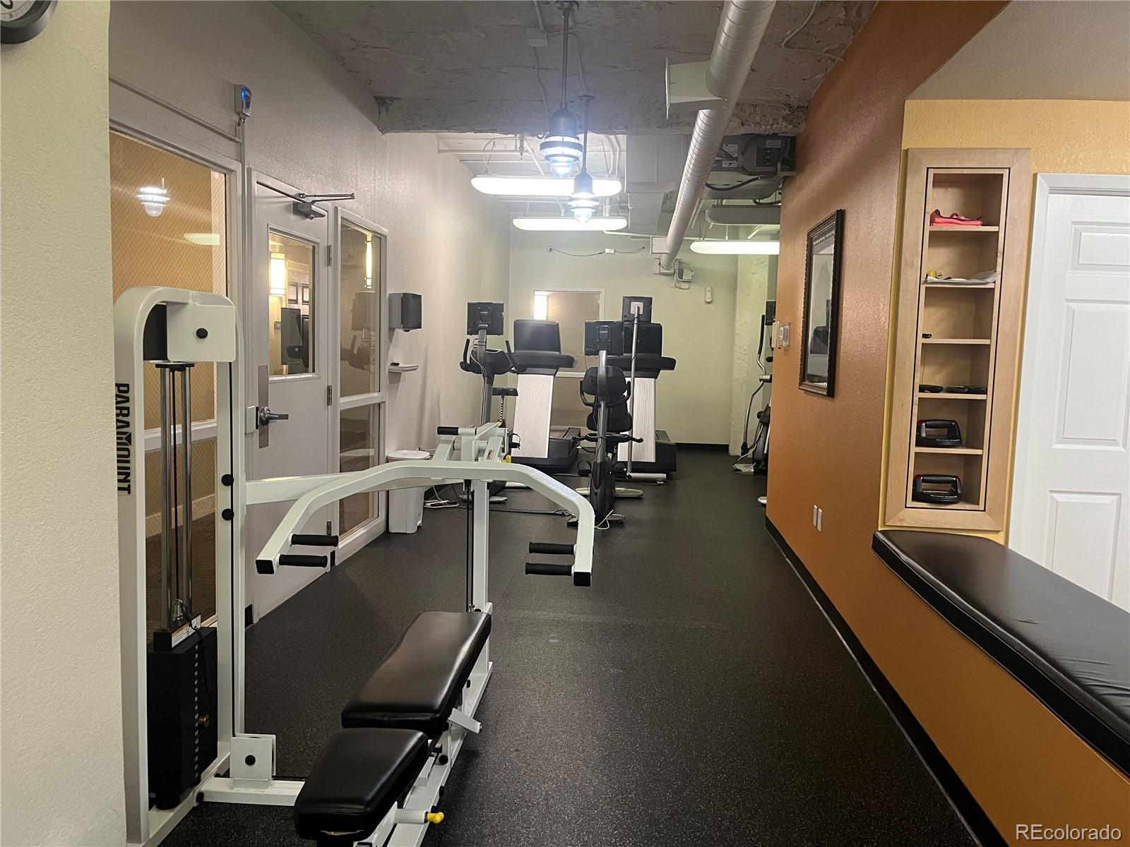 444 17th Street, Unit 404 Denver, CO 80202 - Photo 28 of 37 a view of a room with gym equipment