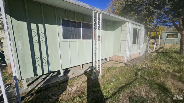 a backyard of a house
