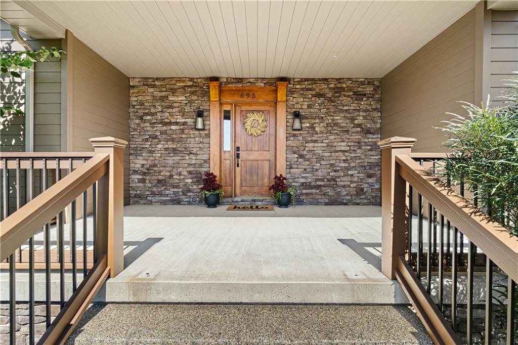 695 North Ben Franklin Road Indiana, PA 15701 - Photo 4 of 25 a view of staircase with railing and white walls
