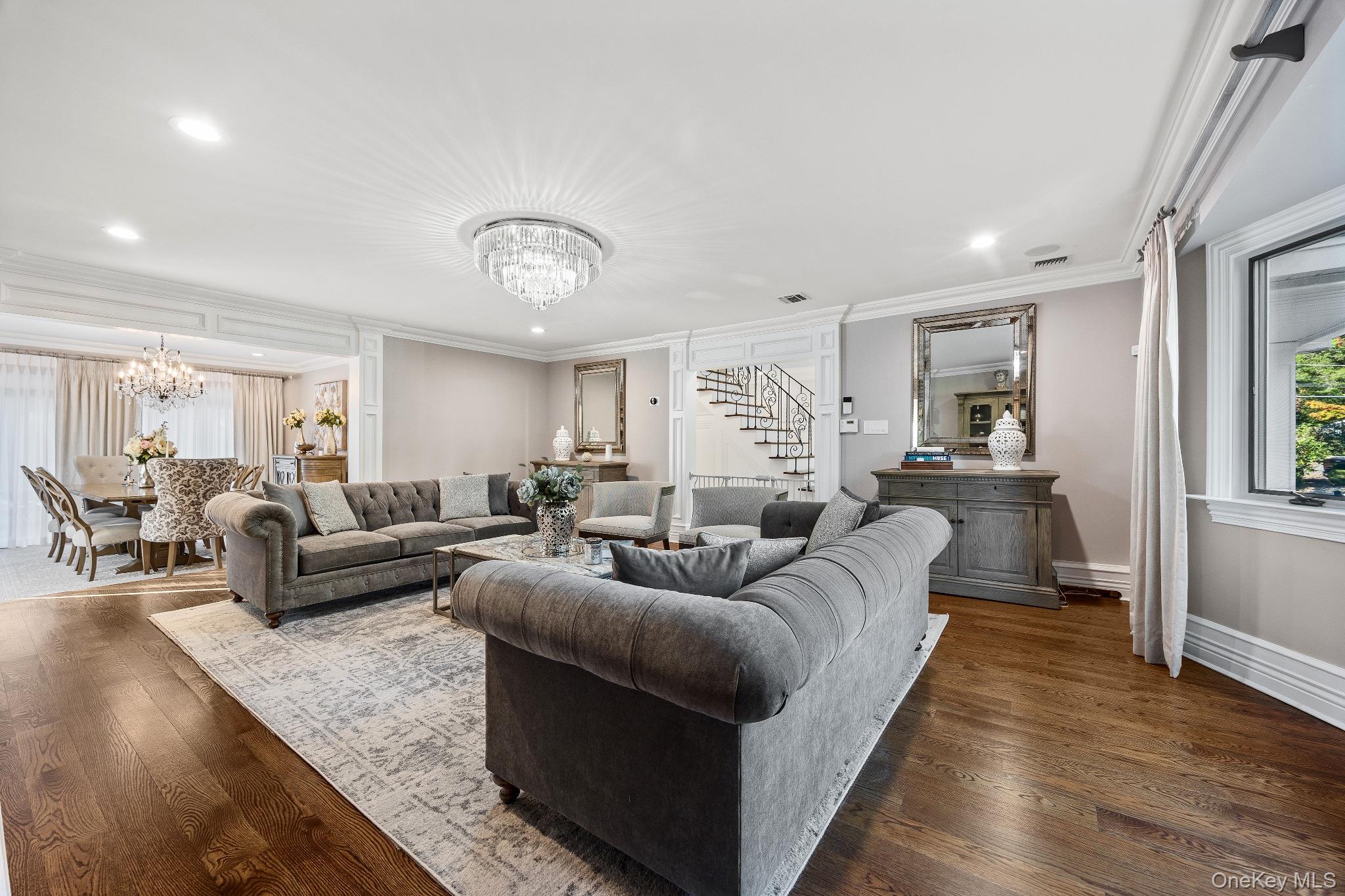 461 Wolf Hill Road Dix Hills, NY 11746 - Photo 8 of 37 a living room with furniture and wooden floor