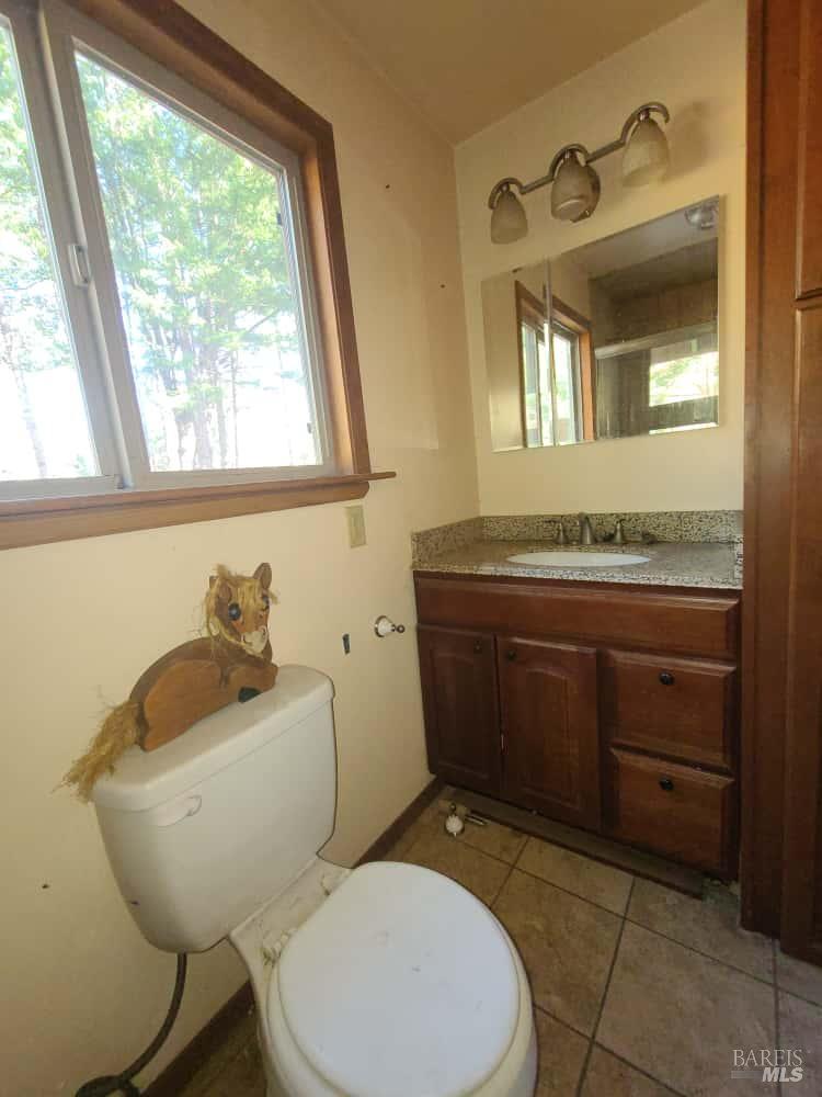 41390 Mendocino Pass Road Covelo, CA 95428 - Photo 12 of 44 a bathroom with a toilet sink and mirror