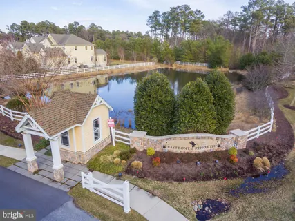 a view of a lake with a mountain in the background