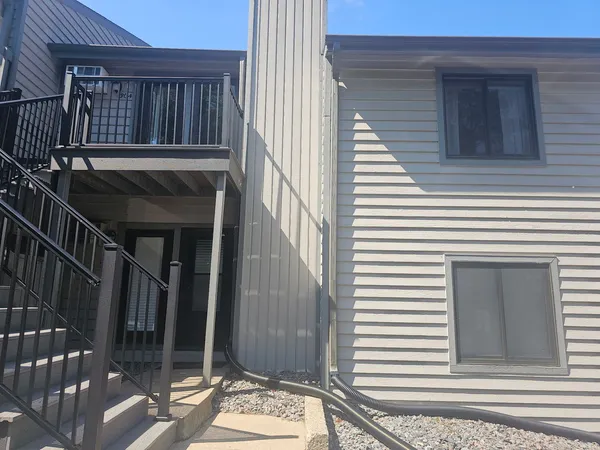 a view of a entryway of a house