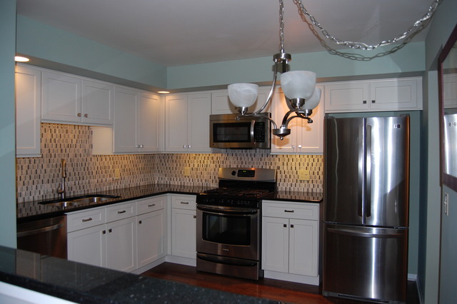 1072 Spring Garden Circle, Unit 4 Naperville, IL 60563 - Photo 3 of 18 a kitchen with granite countertop stainless steel appliances and wooden cabinets