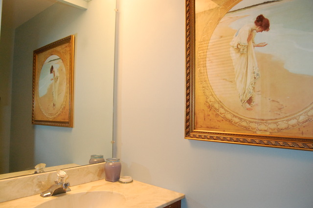 1072 Spring Garden Circle, Unit 4 Naperville, IL 60563 - Photo 9 of 18 a bathroom with a sink and a mirror