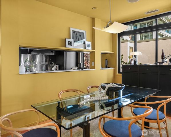 a room with furniture