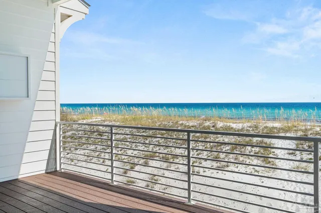 a view of a large building with a city view