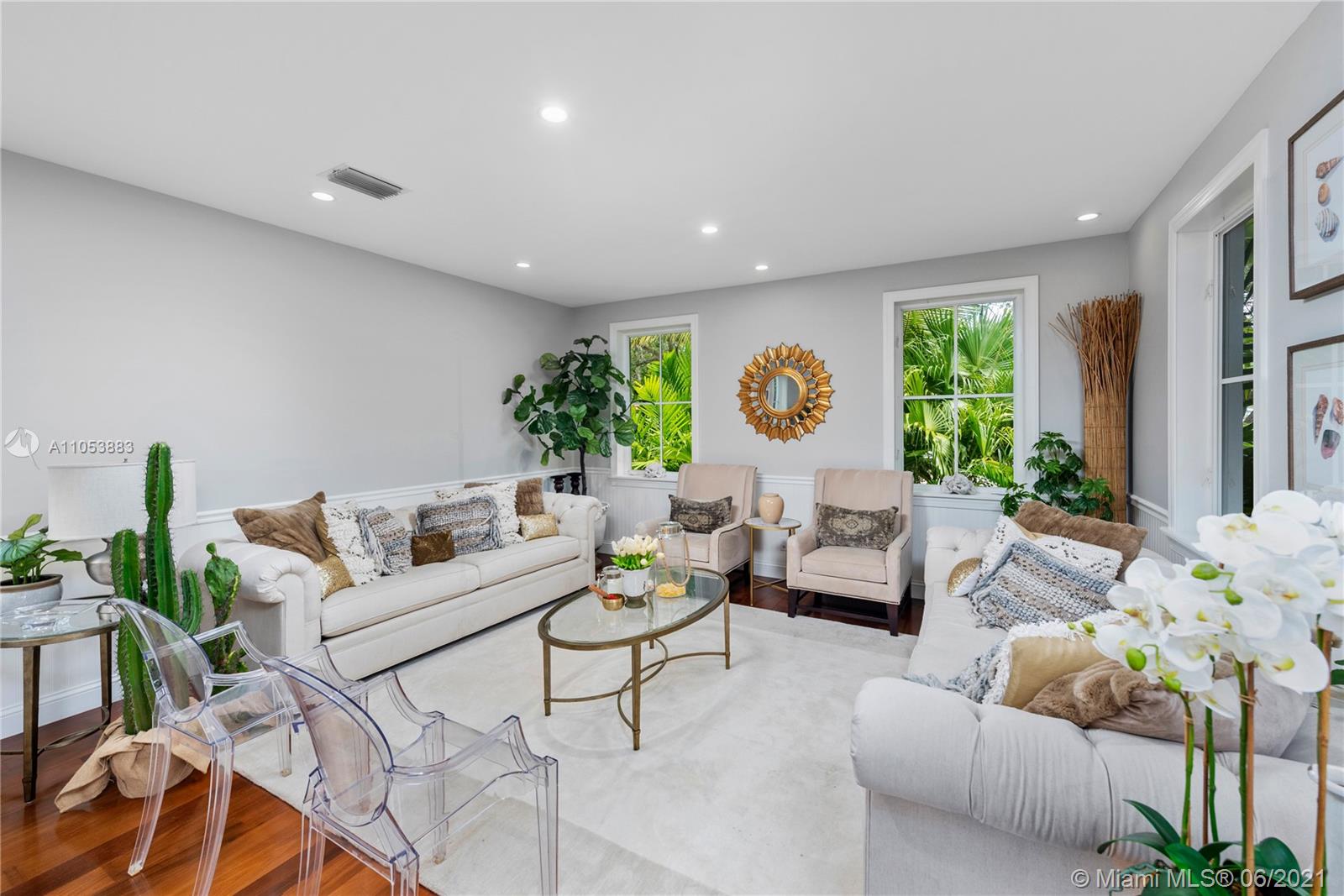280 Woodcrest Road Key Biscayne, FL 33149 - Photo 4 of 41 a living room with furniture and a large window