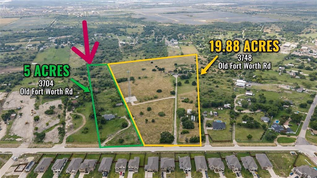3704Old Fort Worth Road - 5 acres with home (View facing front) 