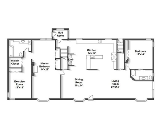 520 Hope Road Cranston, RI 02831 - Photo 19 of 20 1st Floor Plan.