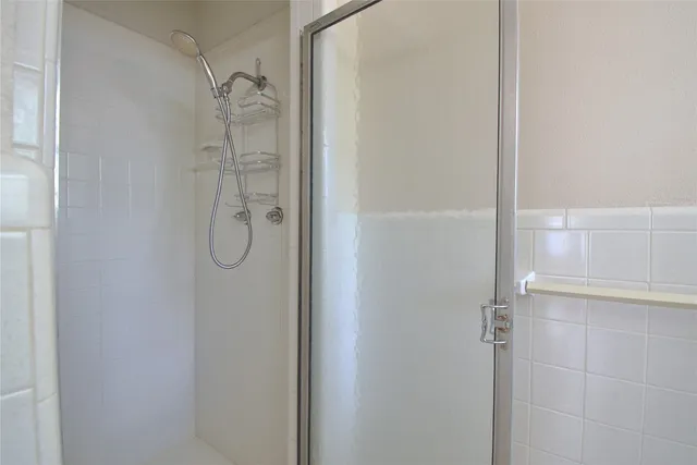 a view of a yard with tree s