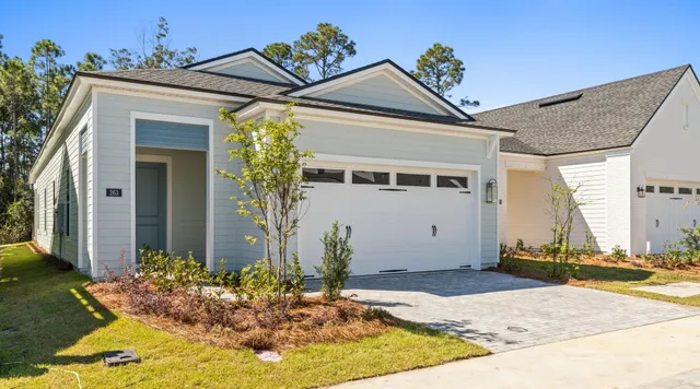 a front view of a house