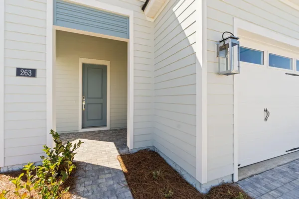 a front view of a house