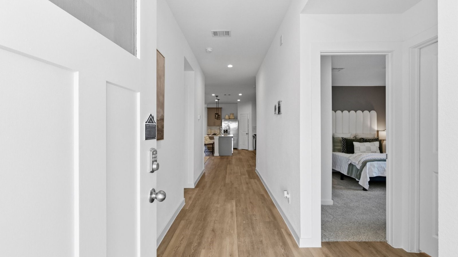 3229 Bolt Rope Drive Texas City, TX 77510 - Photo 5 of 20 a view of hallway with wooden floor
