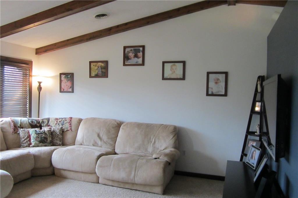 158 Craft Washington, PA 15301 - Photo 7 of 25 Another view of living room. Note the wood blinds - included with sale.
