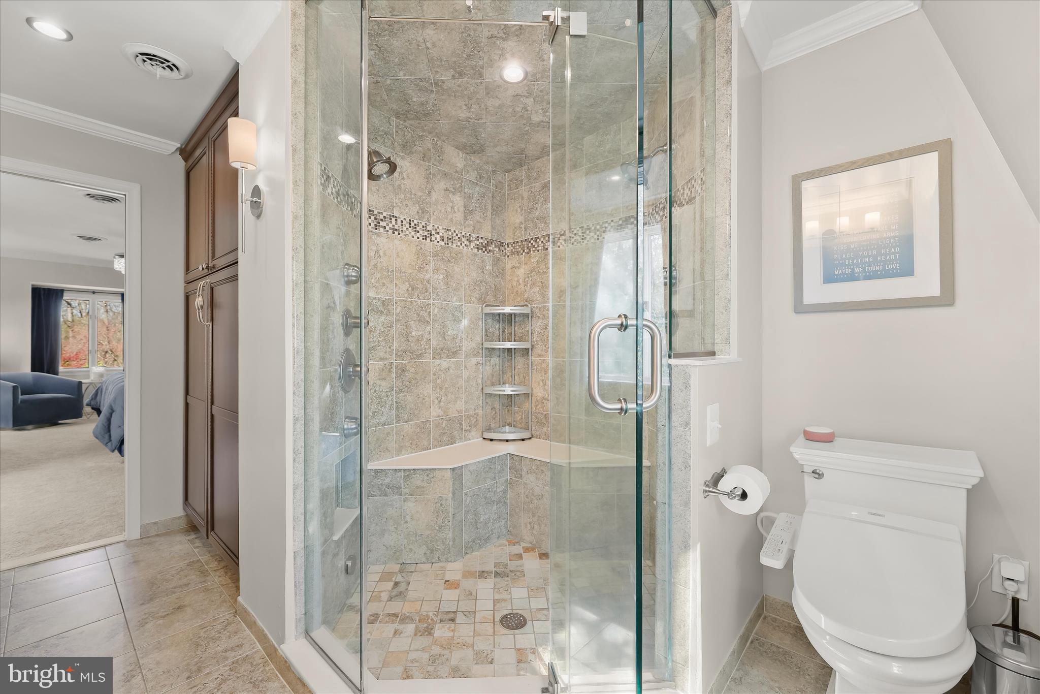 2102 Highland Ridge Drive Phoenix, MD 21131 - Photo 47 of 95 a bathroom with a shower and toilet