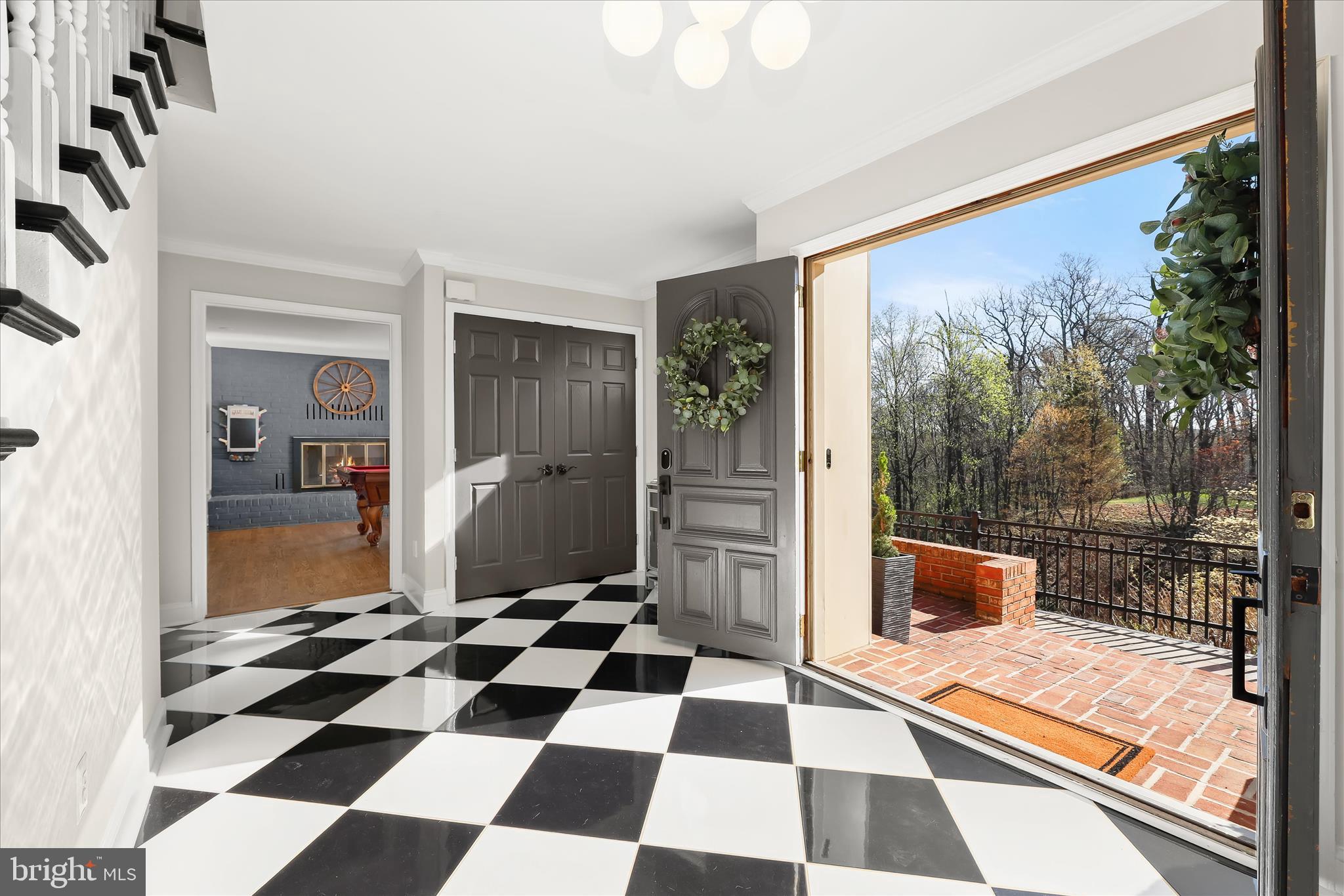2102 Highland Ridge Drive Phoenix, MD 21131 - Photo 5 of 95 a black and white checkered floor with a black white checkered floor