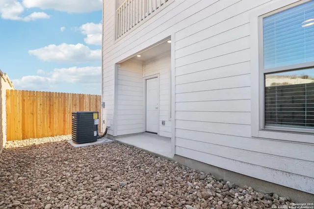 a backyard of a house