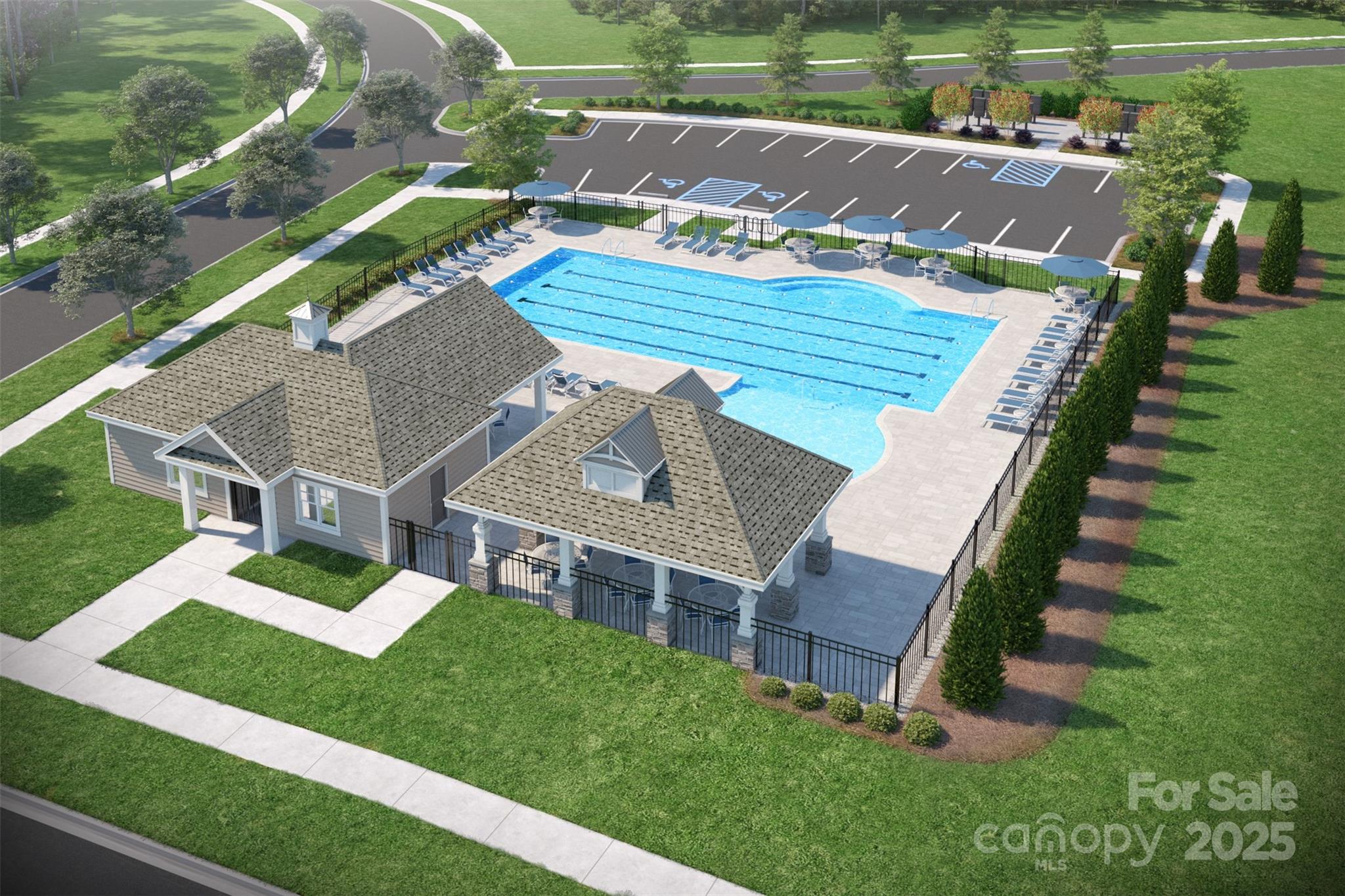 2573 Blue Sky Mdws Drive Monroe, NC 28110 - Photo 33 of 45 a view of a house with a yard