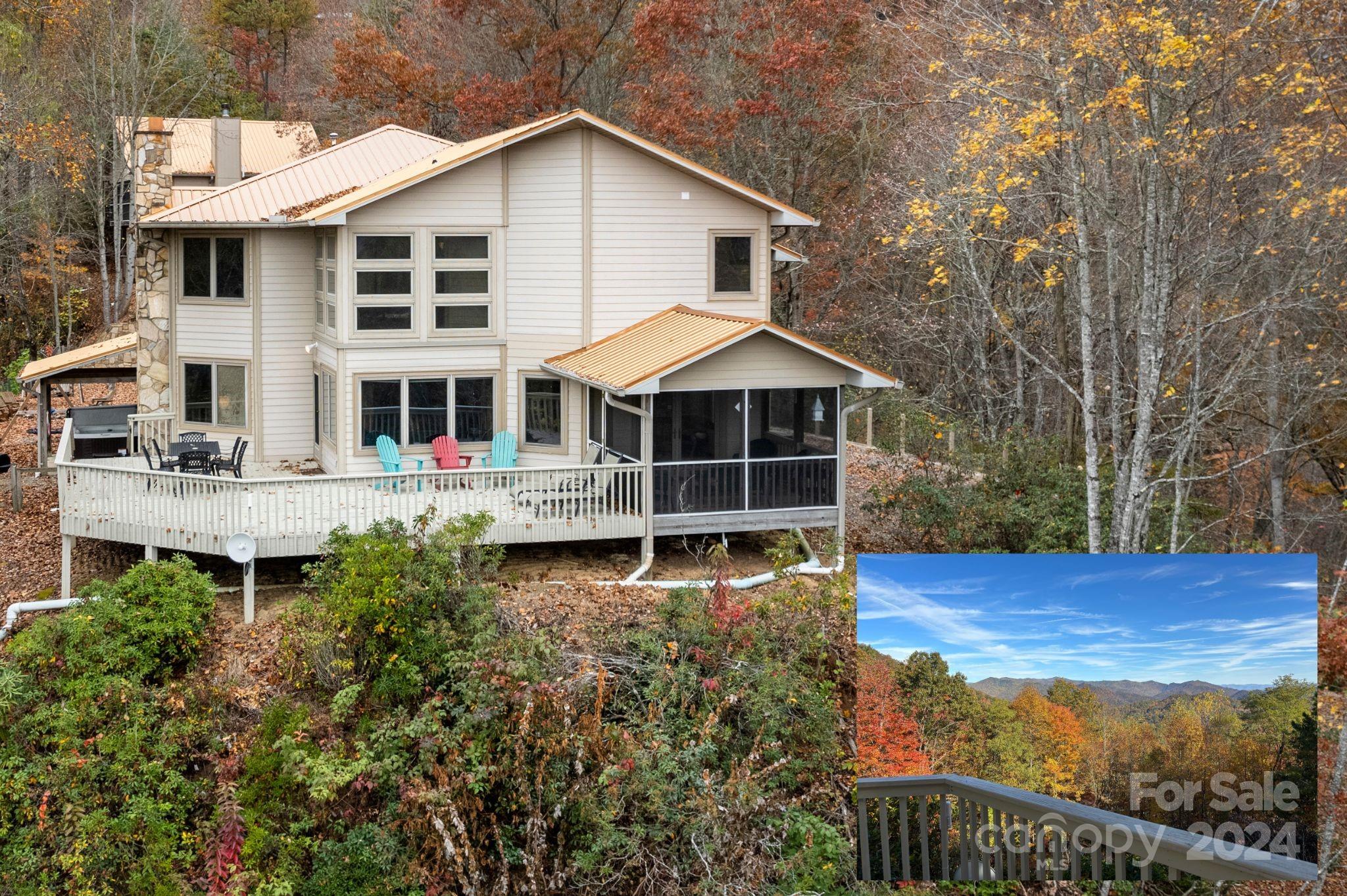 425 Turkey Run Bryson City, NC 28713 - Photo 1 of 47 a front view of a house with porch