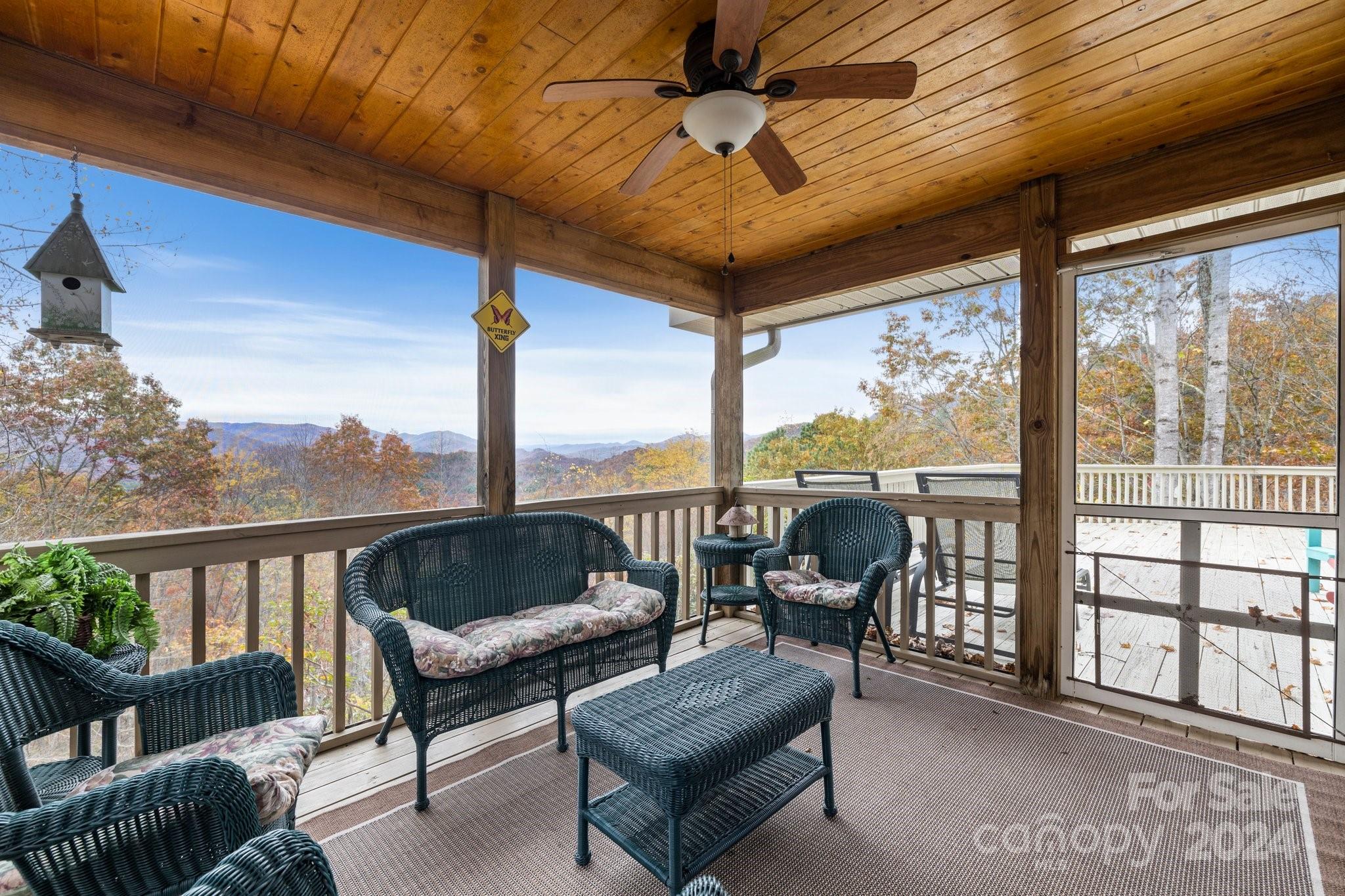 425 Turkey Run Bryson City, NC 28713 - Photo 20 of 47 a outdoor living space with furniture and garden view