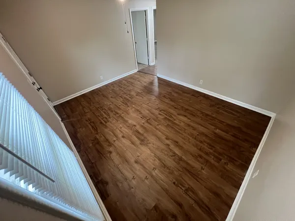 a view of wooden floor