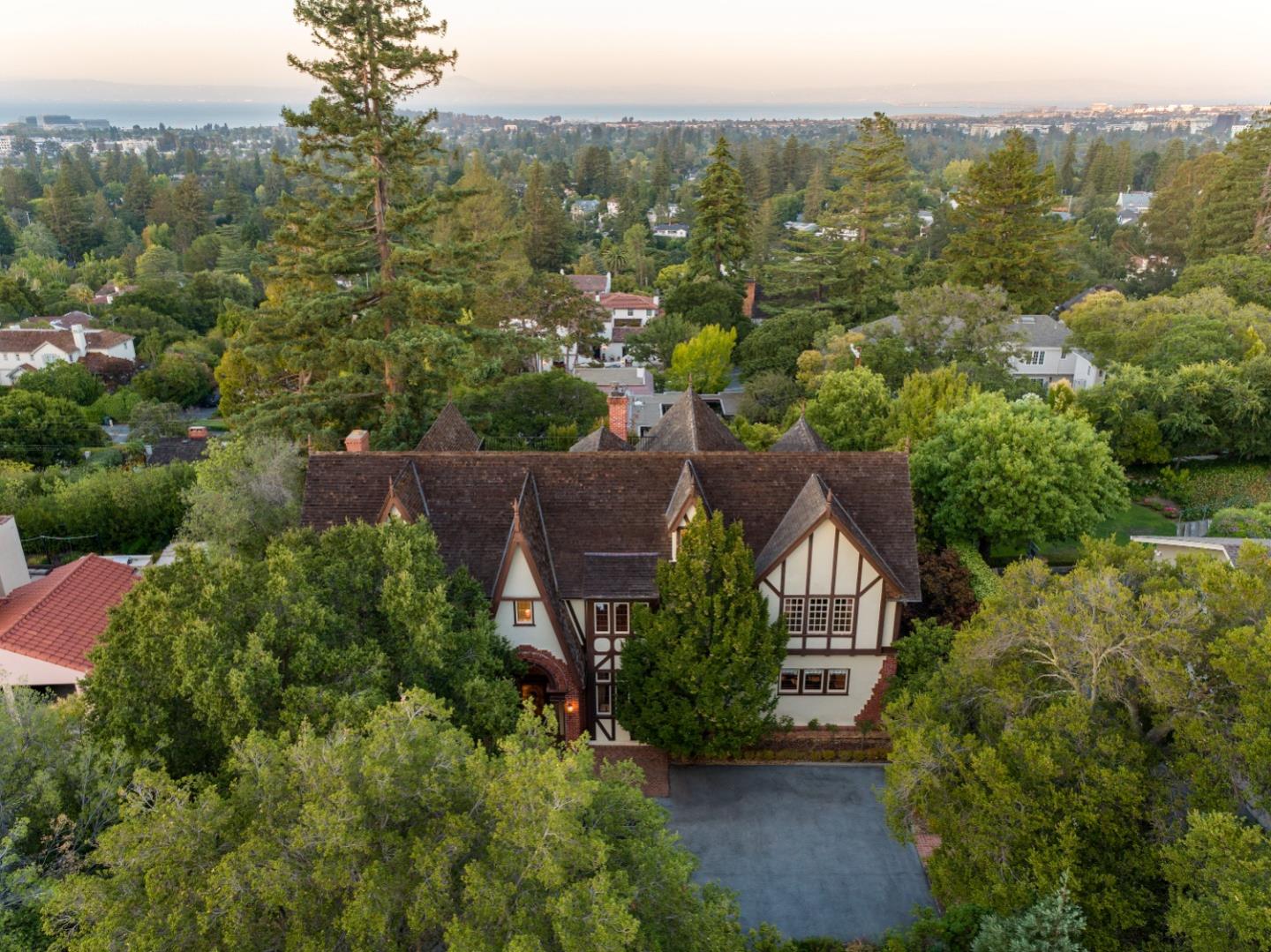 446 El Arroyo Road Hillsborough, CA 94010 - Photo 2 of 32 an aerial view of a house