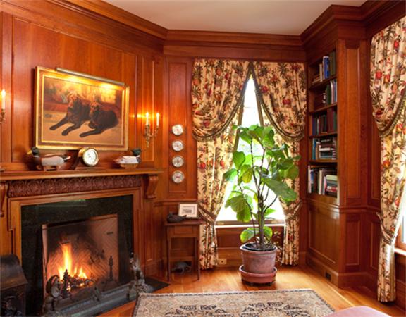63 Nichols Road Cohasset, MA 02025 - Photo 11 of 22 a living room with a fireplace and a window