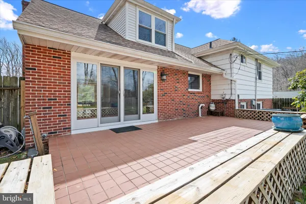 a view of a house with a patio