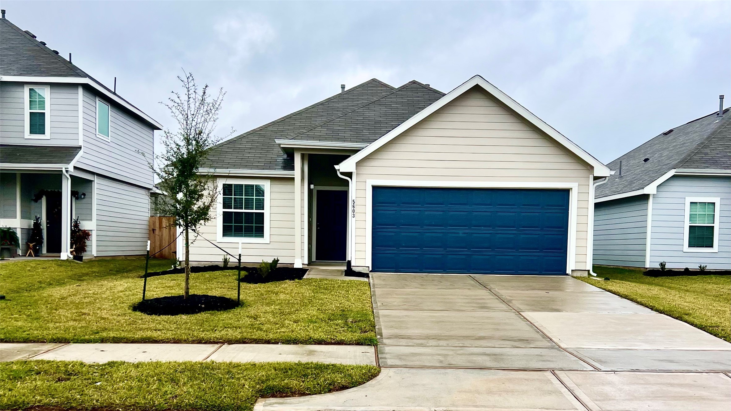 a front view of a house with porch