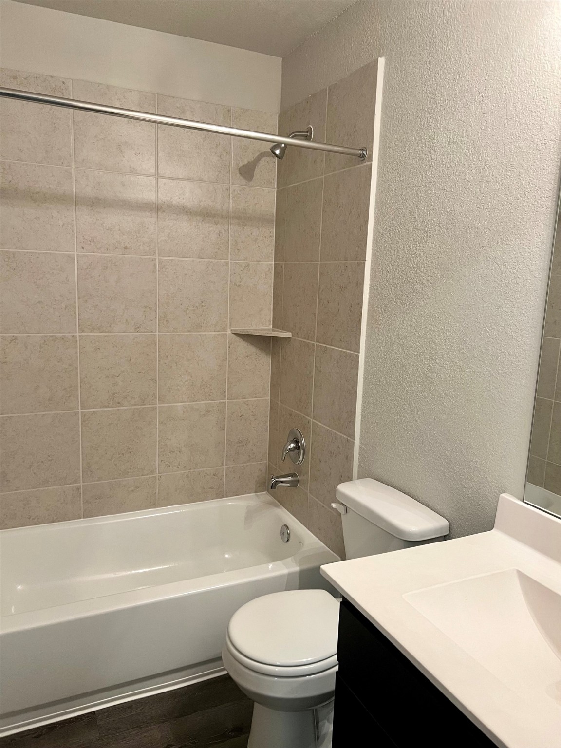 5603 Brooklyn Rose Drive Rosharon, TX 77583 - Photo 6 of 11 a bathroom with a granite countertop bathtub shower sink vanity and toilet