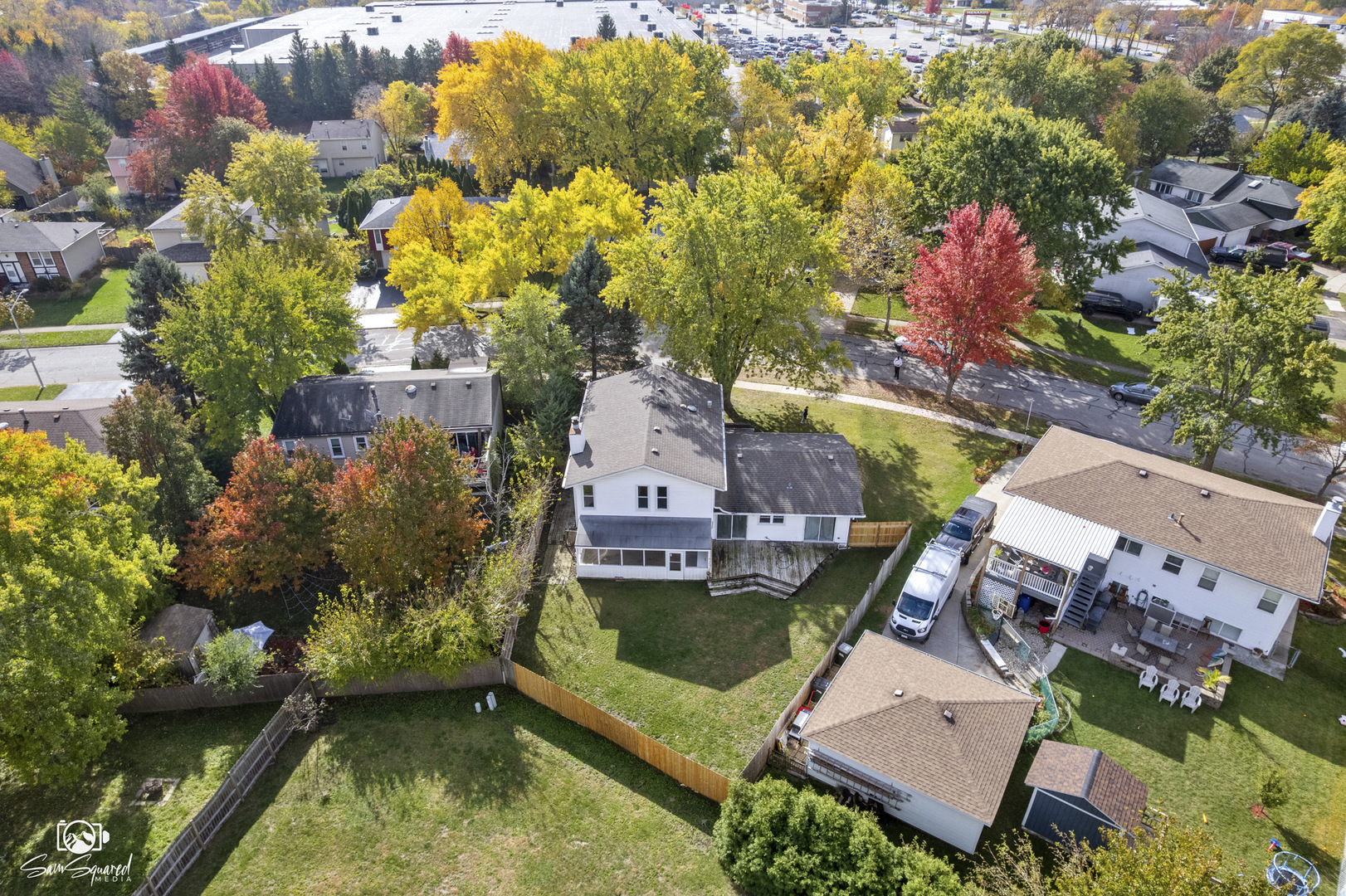 118 Camelot Way Bolingbrook, IL 60440 - Photo 31 of 32 aerial view of a house with a swimming pool