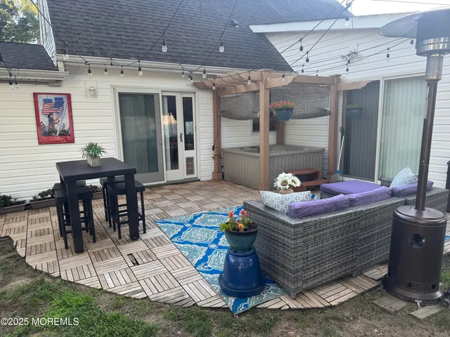 a view of outdoor space with garden