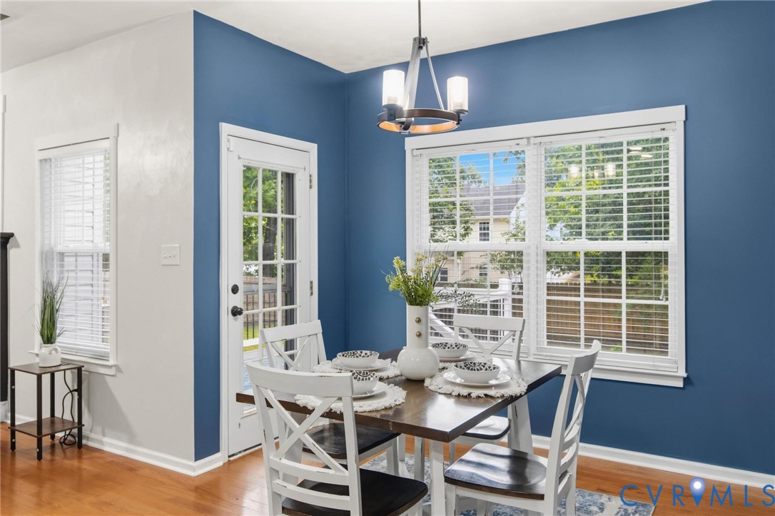 7807 Clover Ridge Place Chesterfield, VA 23832 - Photo 11 of 51 Dining area featuring hardwood flooring and a blue