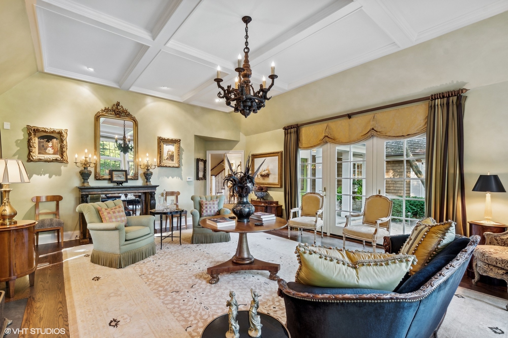 796 East Deerpath Road Lake Forest, IL 60045 - Photo 13 of 60 a living room with furniture and a large window