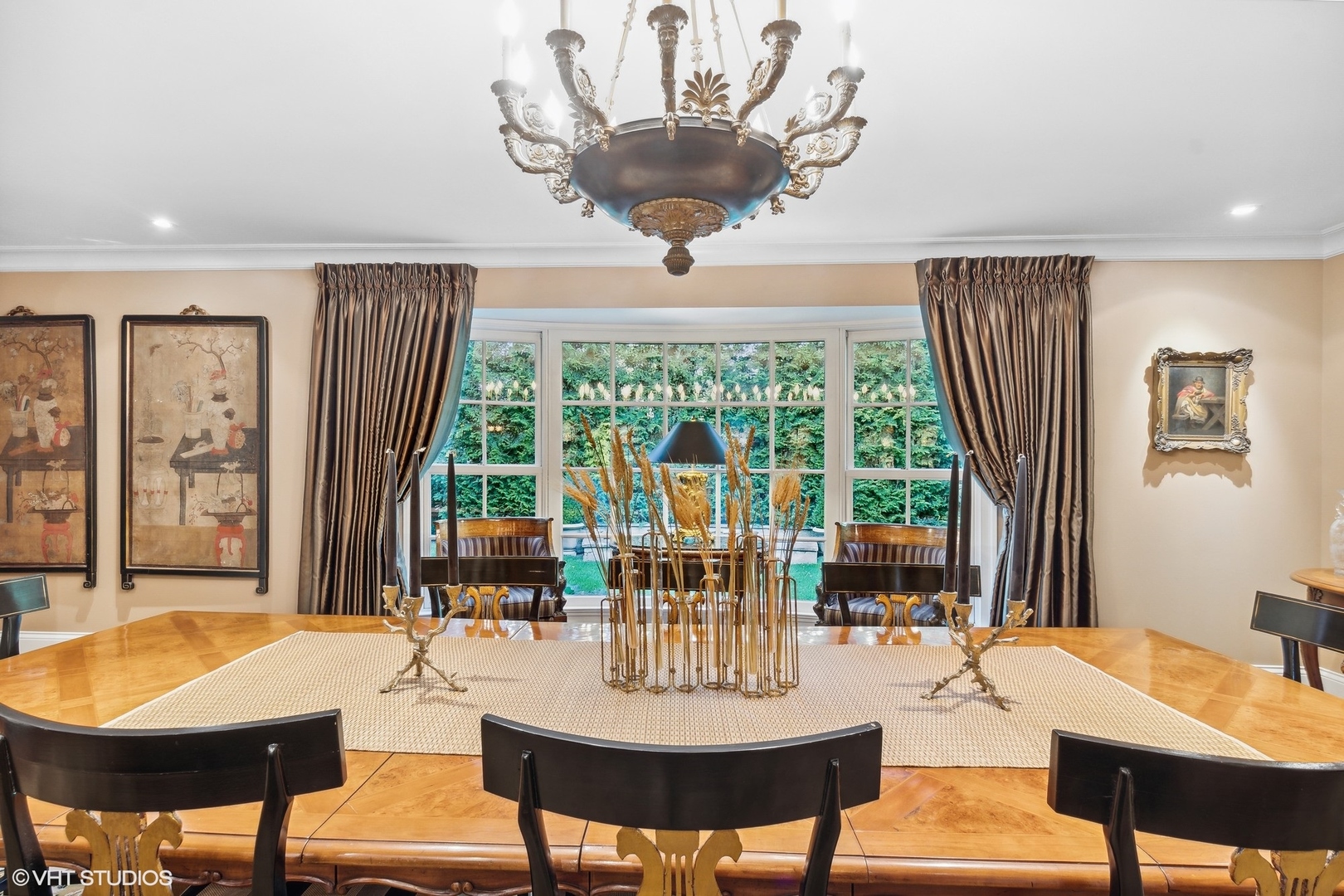 796 East Deerpath Road Lake Forest, IL 60045 - Photo 18 of 60 a view of a dining room with furniture window and outside view