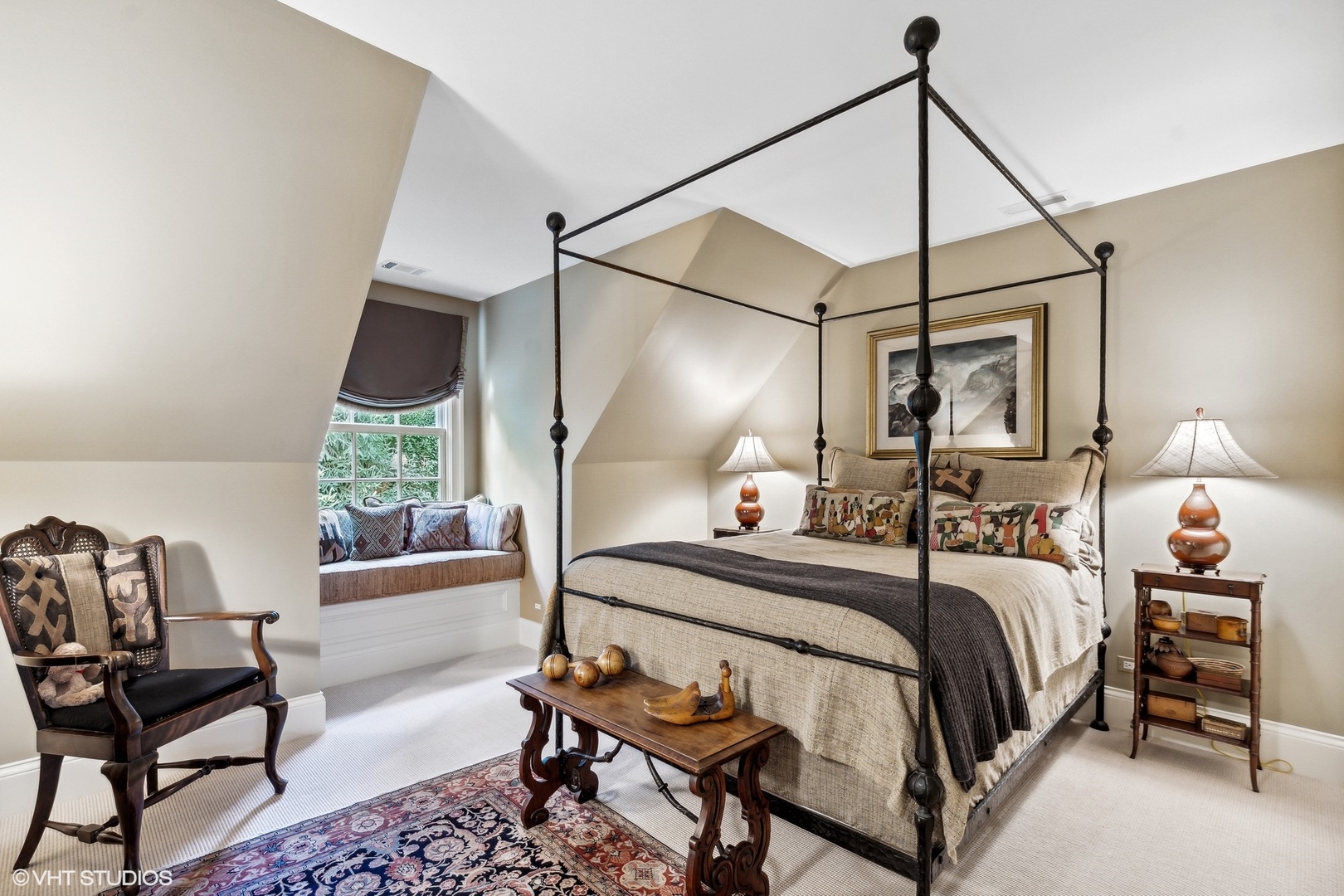 796 East Deerpath Road Lake Forest, IL 60045 - Photo 45 of 60 a bedroom with a bed and wooden floor