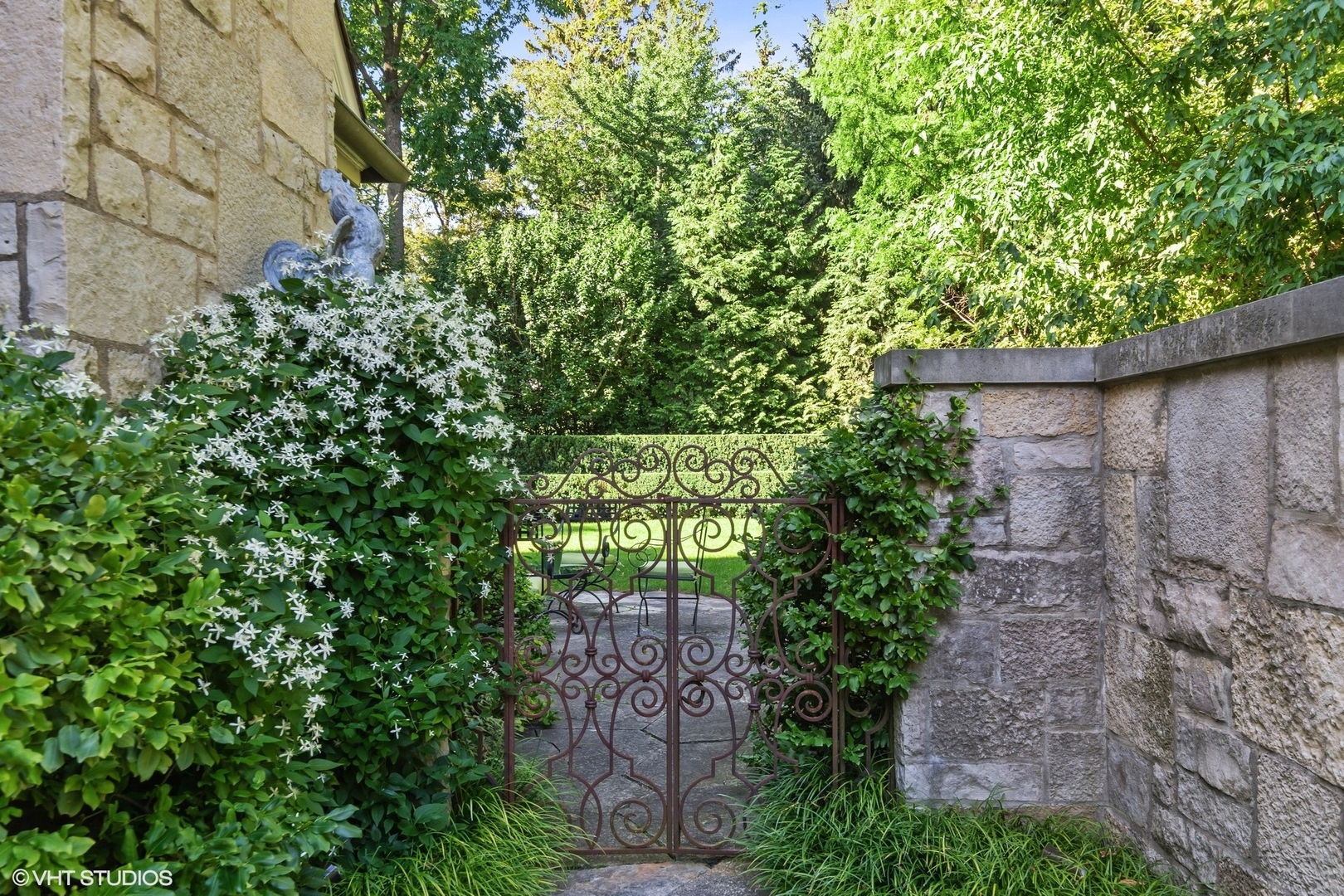 796 East Deerpath Road Lake Forest, IL 60045 - Photo 54 of 60 a view of a pathway in a garden