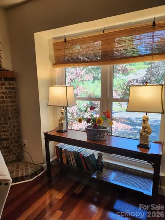 a view of a workspace with a window