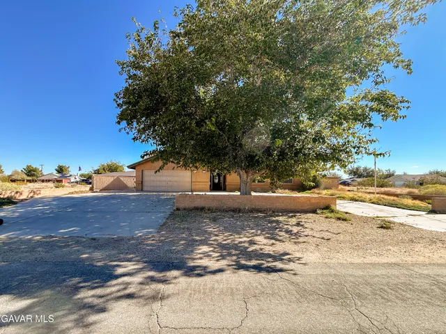 a view of a yard with large trees
