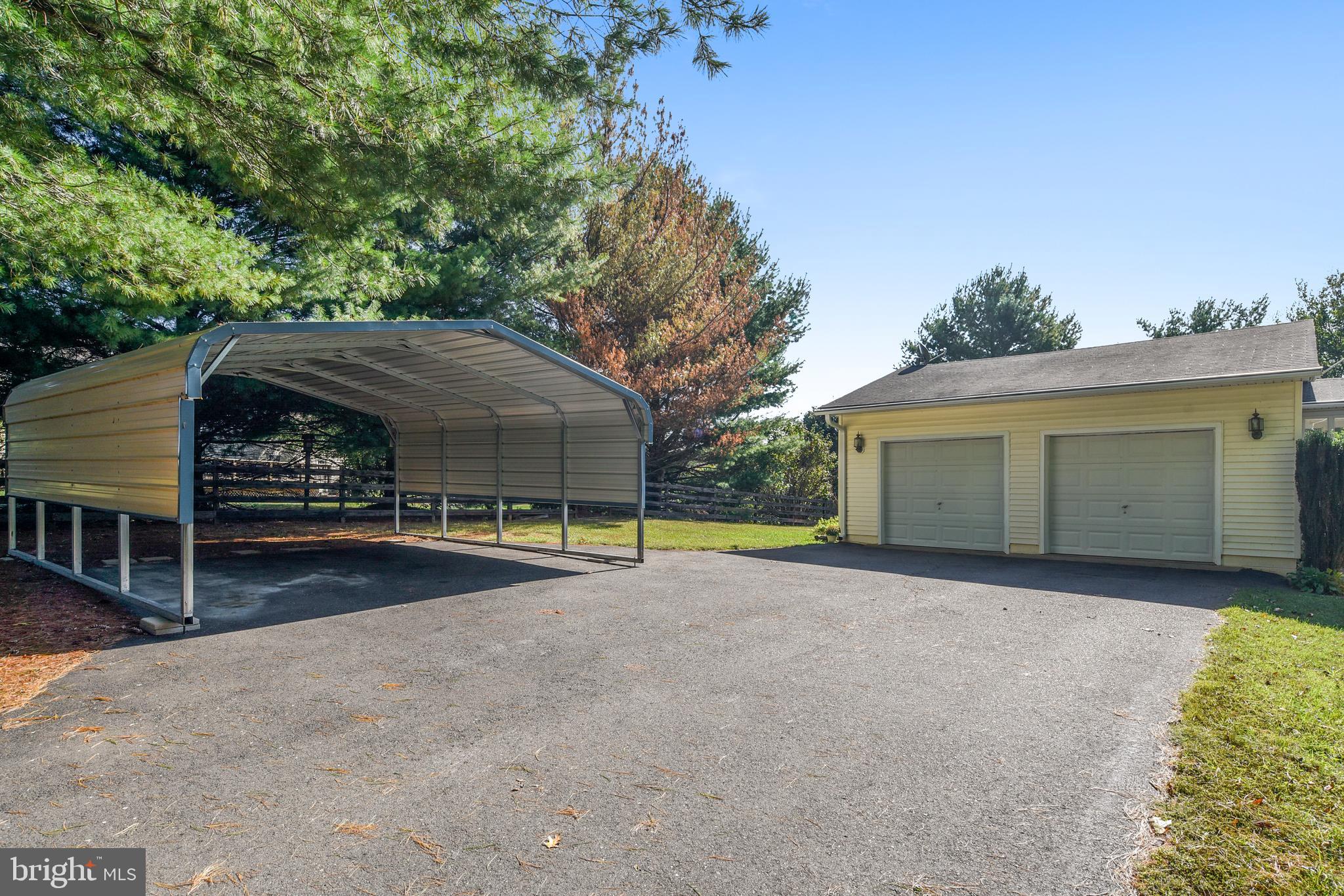 9583 Routts Hill Road Warrenton, VA 20186 - Photo 34 of 36 Driveway View to Carport and Two Car Garage