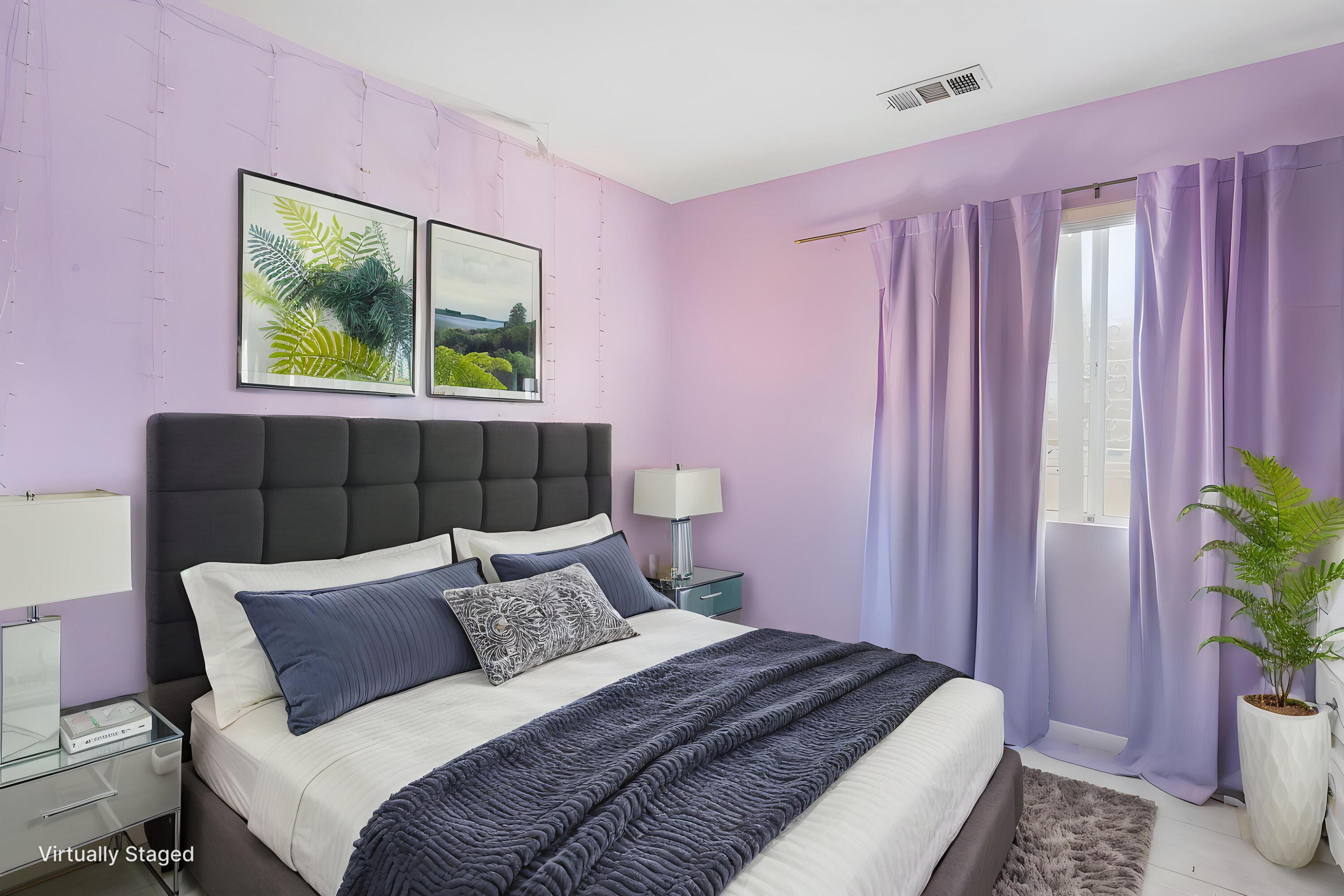 13702 Inaja Street Desert Hot Springs, CA 92240 - Photo 11 of 19 a bedroom with a bed and a window